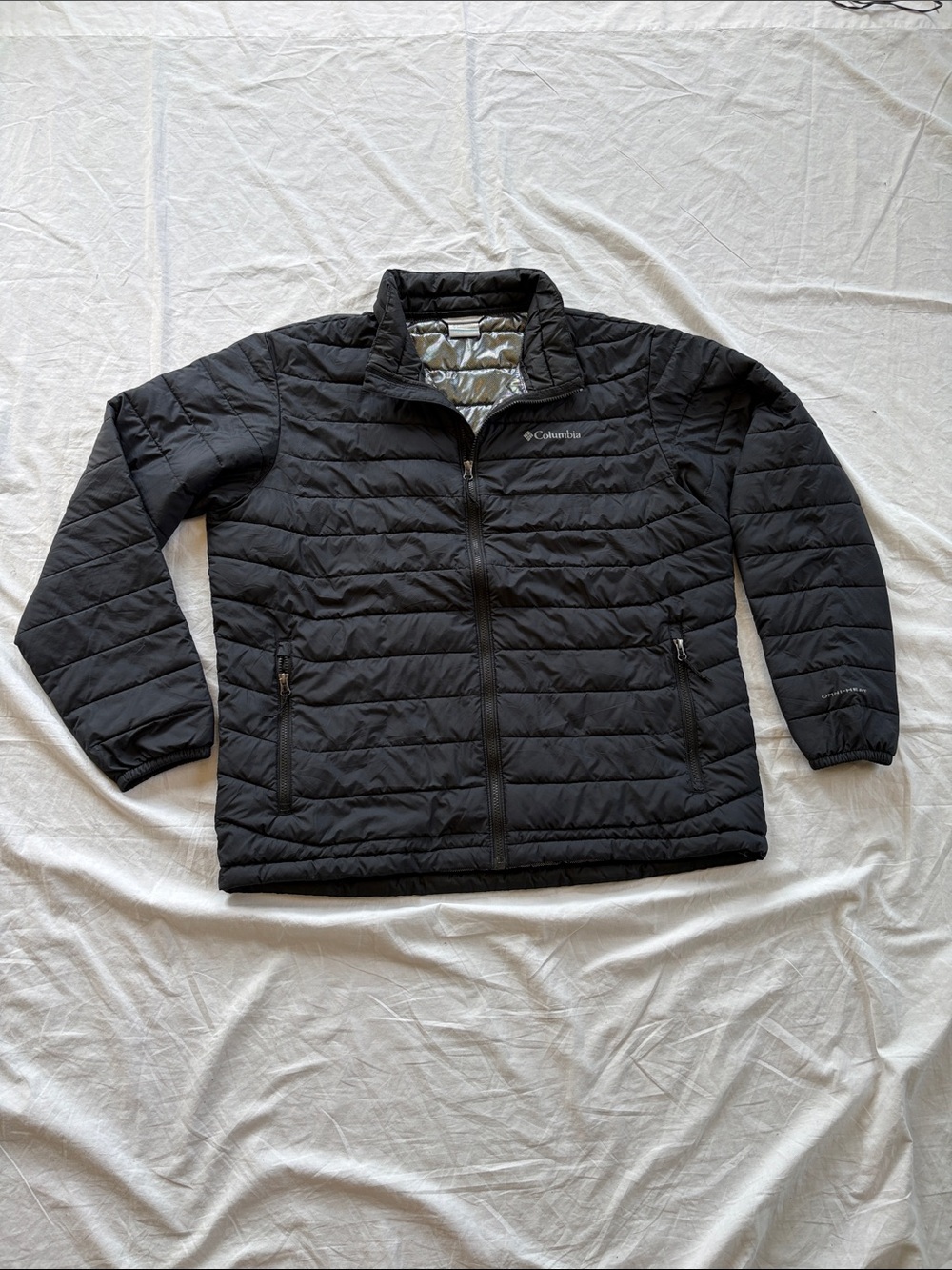 Columbia Quilted Omni-Hear Insulated Puffer Jacket Mens XL Black